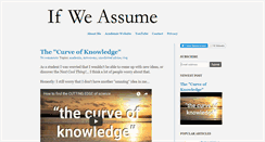 Desktop Screenshot of ifweassume.com